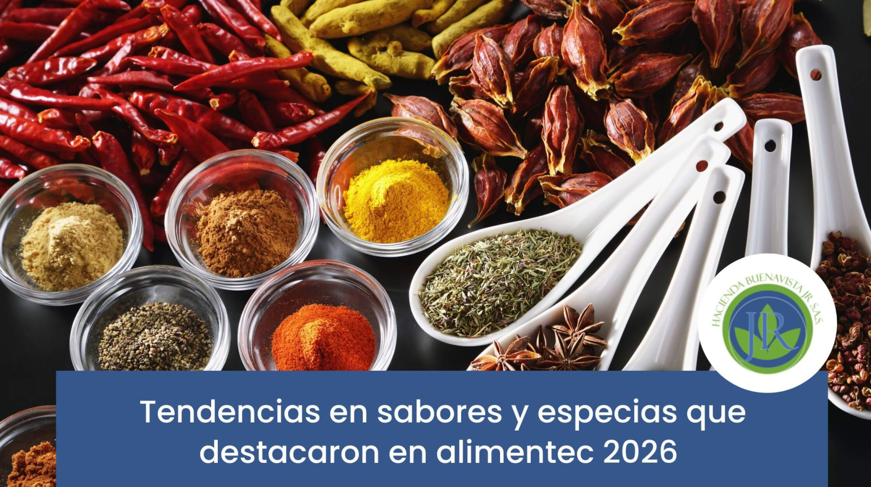 Mesa gastronómica con especias y preparaciones inspiradas en tendencias culinarias modernas.