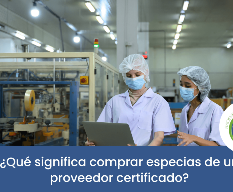 Control de calidad de especias realizado por un proveedor certificado HACCP.